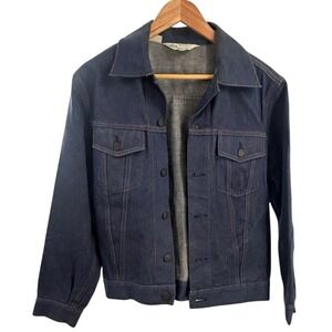 Vintage Kmart‎ Denim Jacket Womens Sanforized Cotton Medium Dark Wash